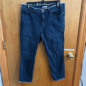 LC Lauren Conrad Dark Blue Capri Jeans